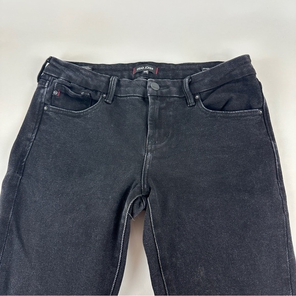 Dear John Jeans Womens 28 Black Crop Length - Picture 5 of 10